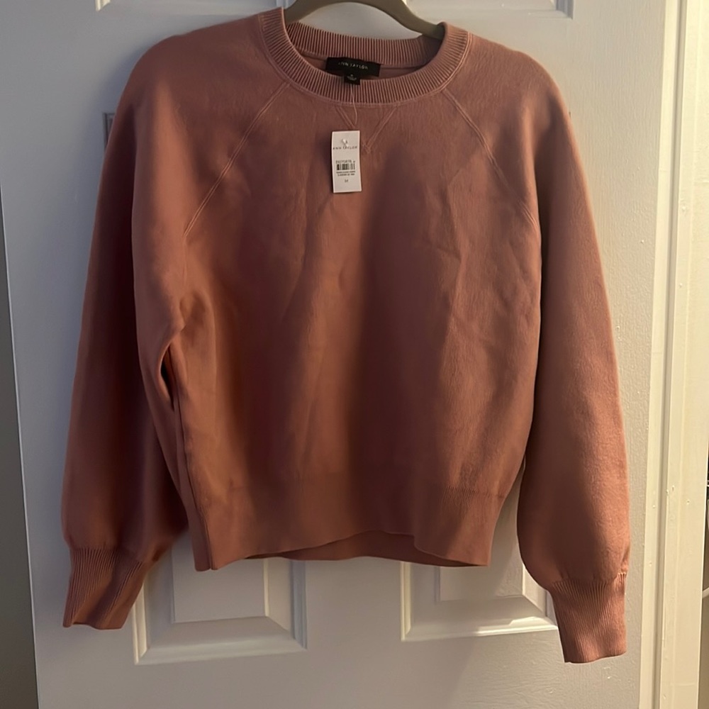 NWT! Ann Taylor Pink Sweatshirt, never worn